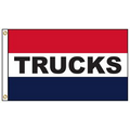 Trucks 3' x 5' Message Flag with Heading and Grommets